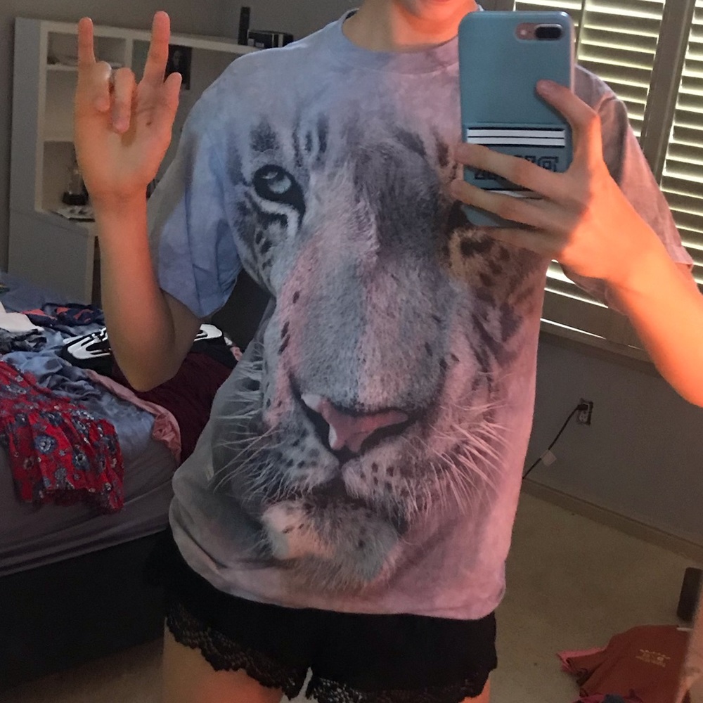 Spirit animal white tiger shirt!!🐯